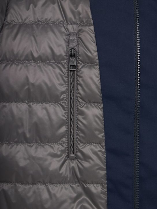 Moncler: Kervoyal tech down parka jacket