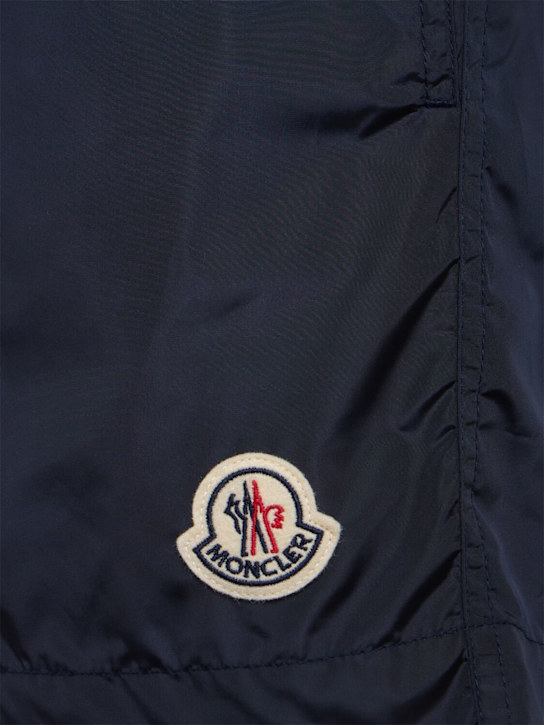 Moncler - Logo patch nylon swim shorts