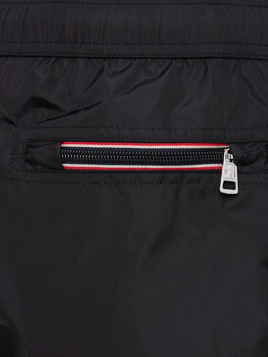 Moncler - Logo patch nylon swim shorts