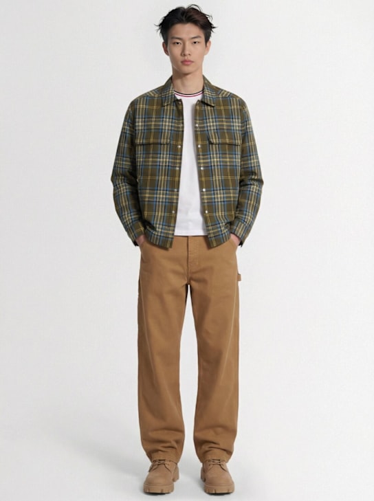 Moncler - Monogram checked nylon shirt jacket