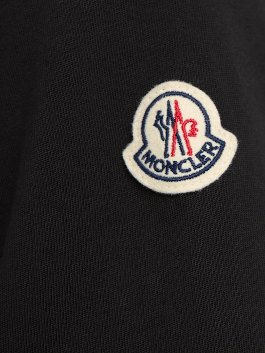 Moncler: Logo-Trimmed cotton t-shirt
