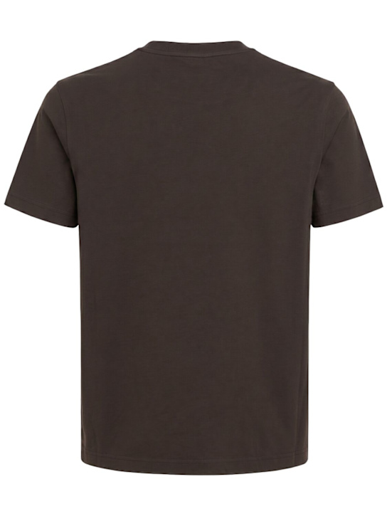 Moncler: Logo cotton jersey t-shirt
