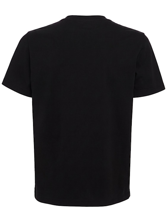 Moncler: Logo cotton jersey t-shirt