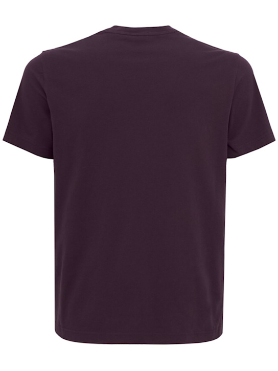 Moncler: Logo cotton jersey t-shirt