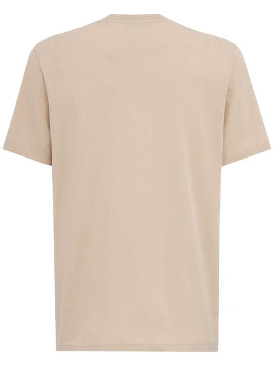 Moncler: Logo cotton jersey t-shirt
