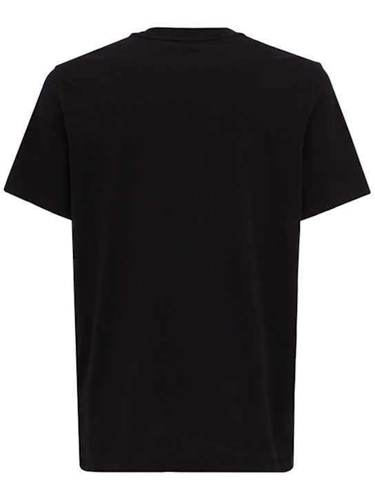 Moncler: Logo cotton jersey t-shirt