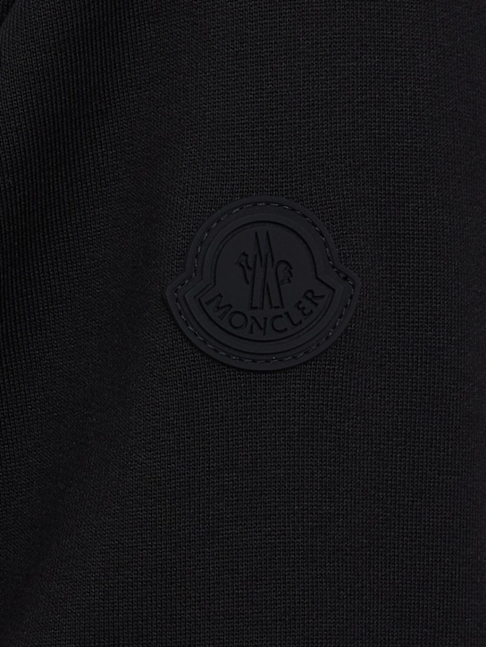 Moncler: Logo cotton fleece zip-up hoodie