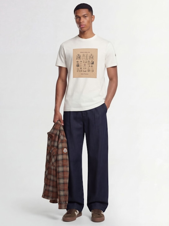 Moncler - Safari wardrobe print cotton t-shirt
