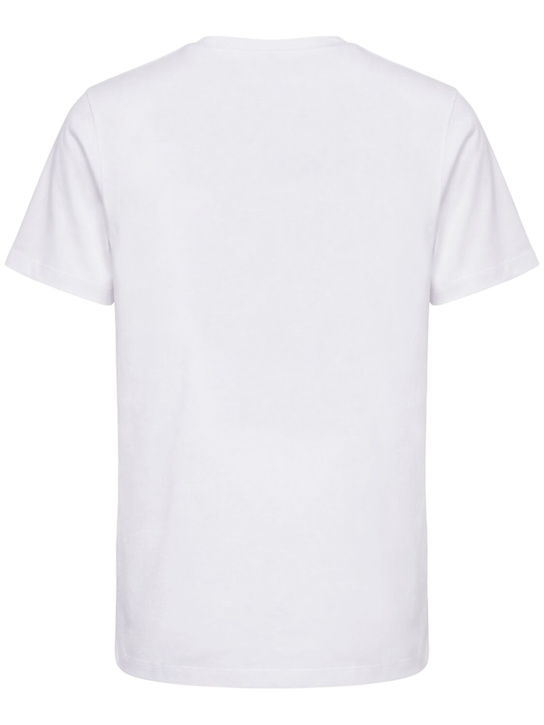 Moncler: Double logo patch cotton t-shirt