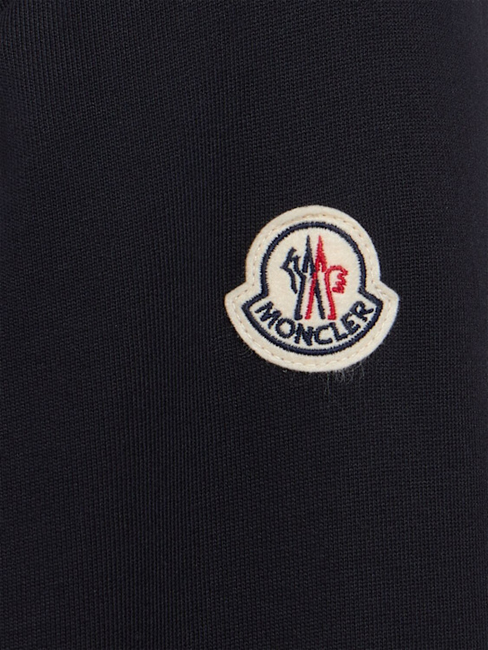 Moncler: Tricolour-Trimmed cotton sweatshirt