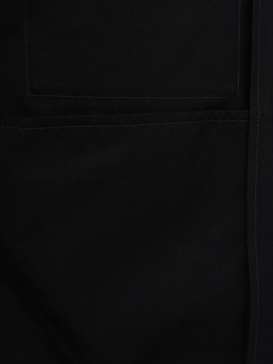 Stone Island: Logo cotton zip-up overshirt