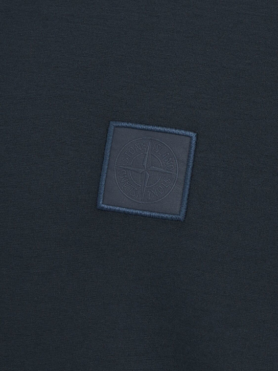 Stone Island: Logo patch cotton t-shirt