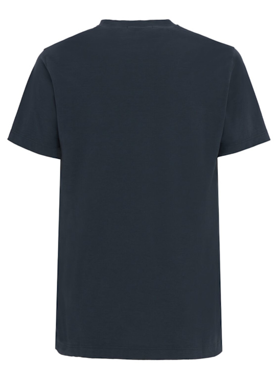 Stone Island: Logo patch cotton t-shirt