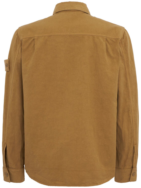 Stone Island: Cotton & linen overshirt