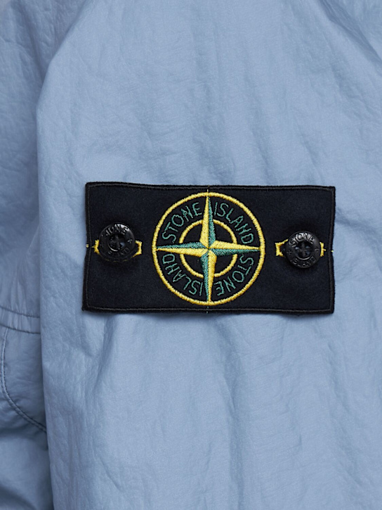 Stone Island: Logo patch nylon short parka
