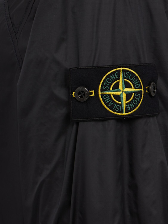 Stone Island: Logo nylon casual jacket
