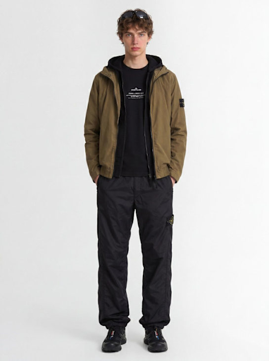 Stone Island - Logo nylon loose pants