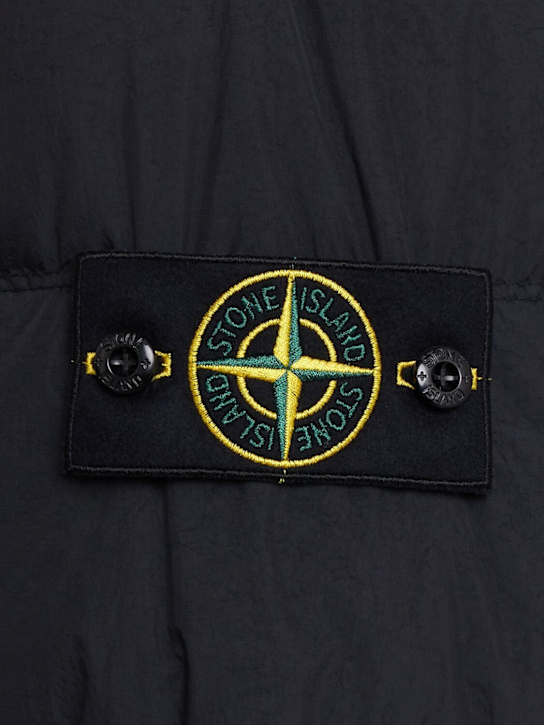 Stone Island: Logo nylon down jacket