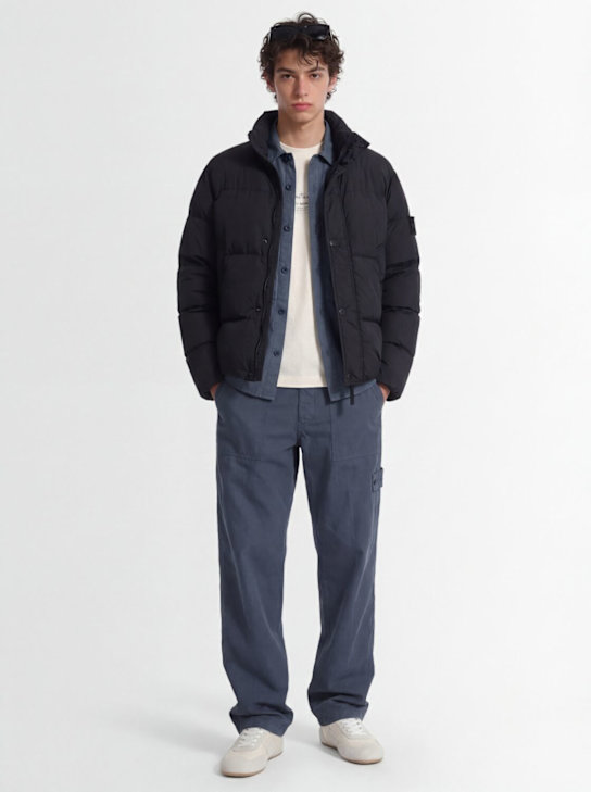 Stone Island - Logo nylon down jacket