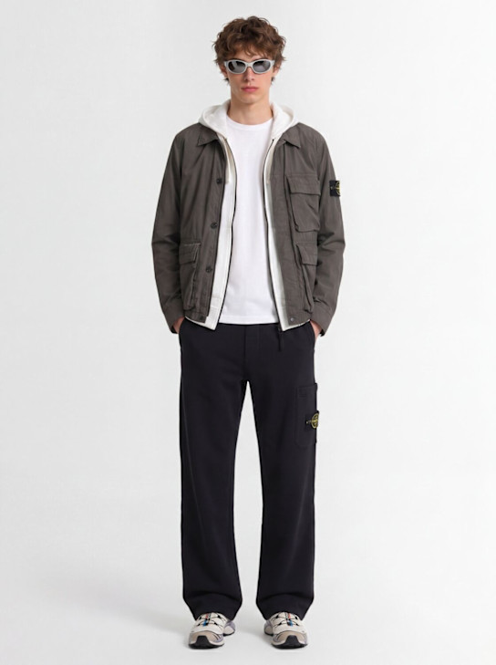 Stone Island: Logo nylon field jacket