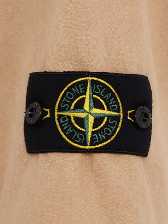 Stone Island: Logo cotton short sleeved shirt