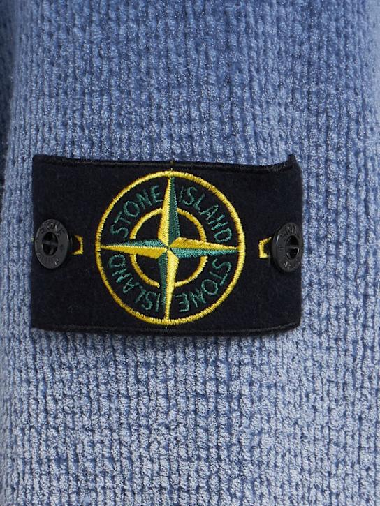 Stone Island: Logo cotton crewneck sweater
