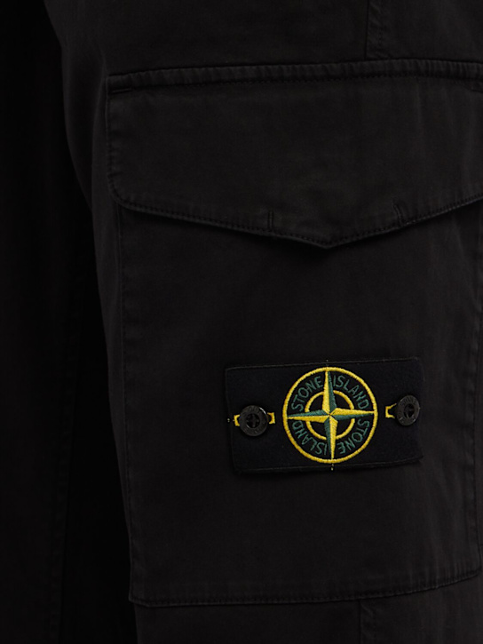 Stone Island: Logo cotton regular pants