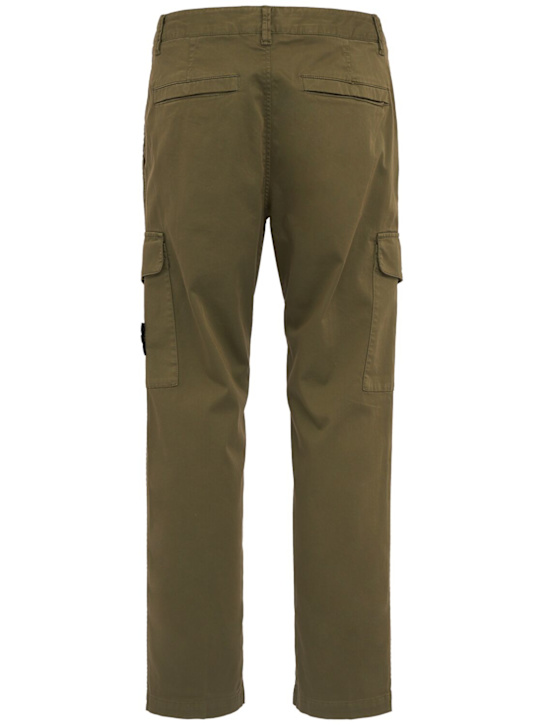 Stone Island: Logo cotton regular pants