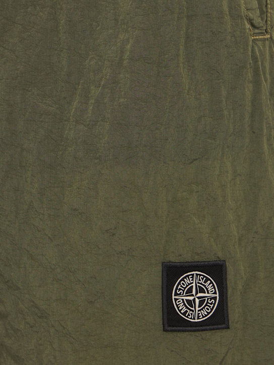 Stone Island: Logo nylon shorts