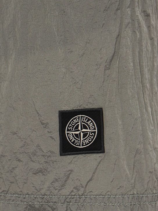 Stone Island: Logo nylon shorts