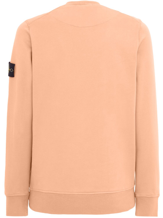 Stone Island: Logo cotton crewneck sweatshirt
