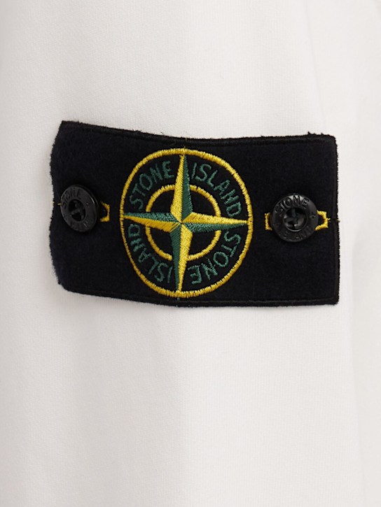 Stone Island: Logo cotton hoodie