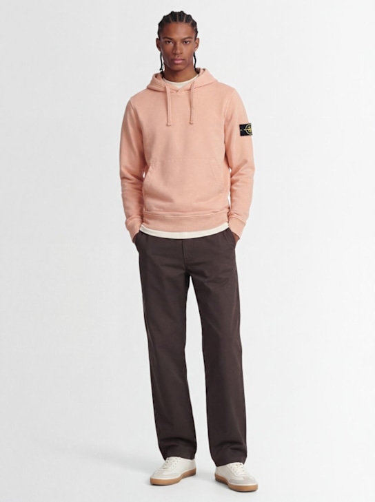 Stone Island: Logo cotton hoodie