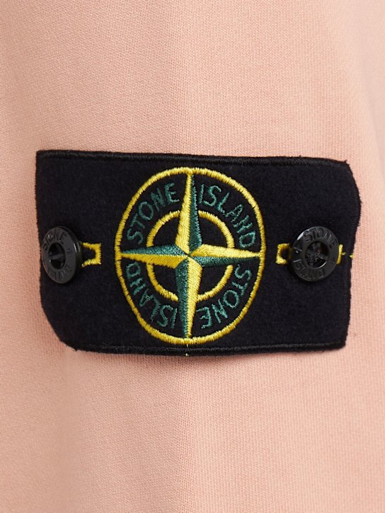 Stone Island: Logo cotton hoodie