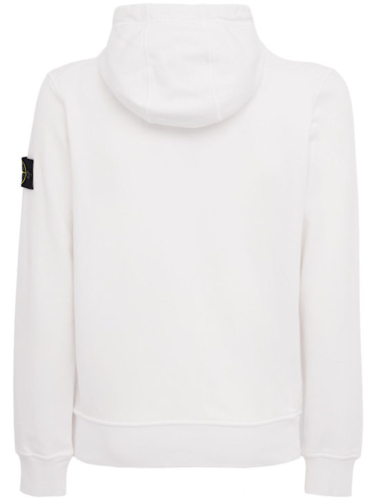 Stone Island: Logo cotton zip hoodie