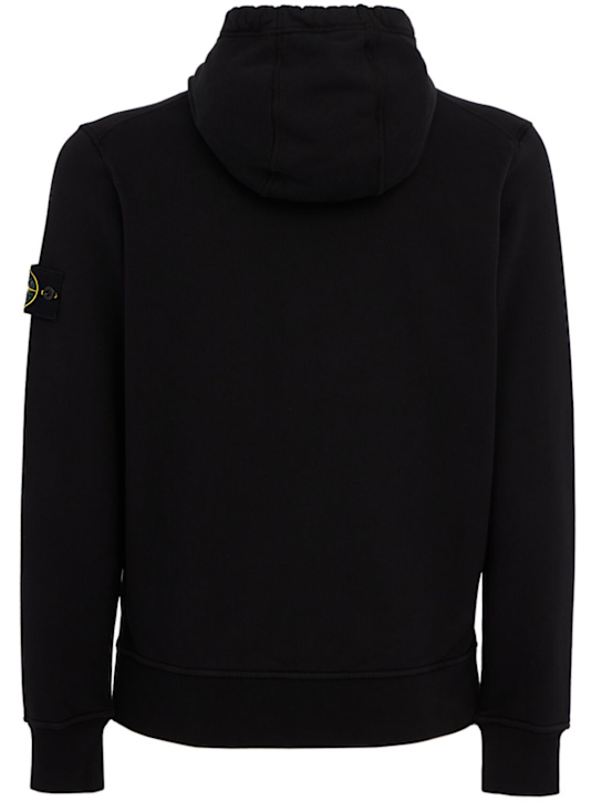 Stone Island: Logo cotton zip hoodie
