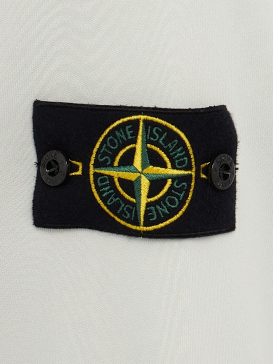 Stone Island: Logo cotton zip hoodie