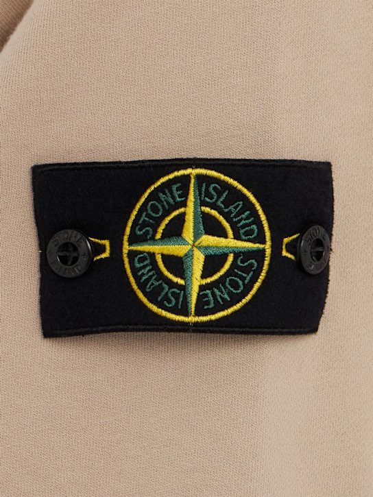 Stone Island: Logo cotton zip hoodie