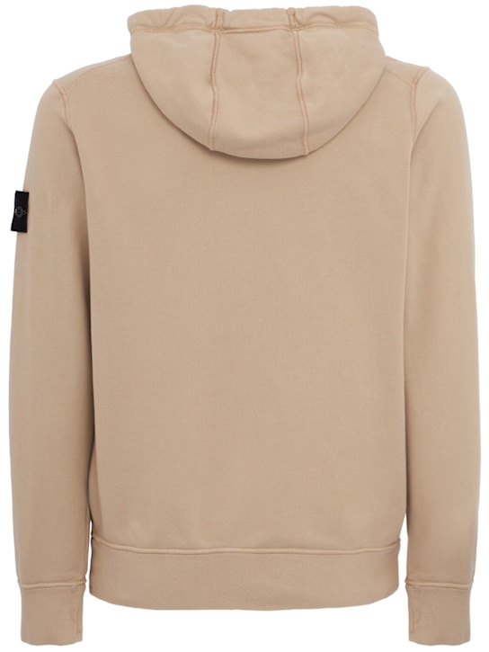 Stone Island: Logo cotton zip hoodie