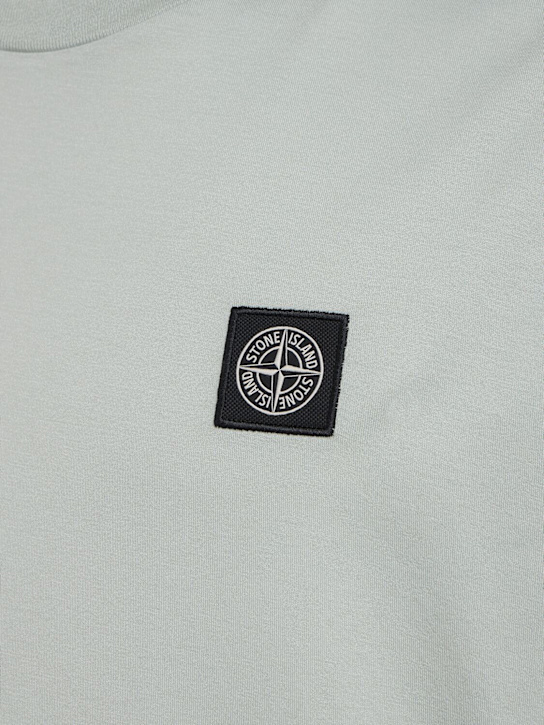 Stone Island: Logo patch cotton t-shirt