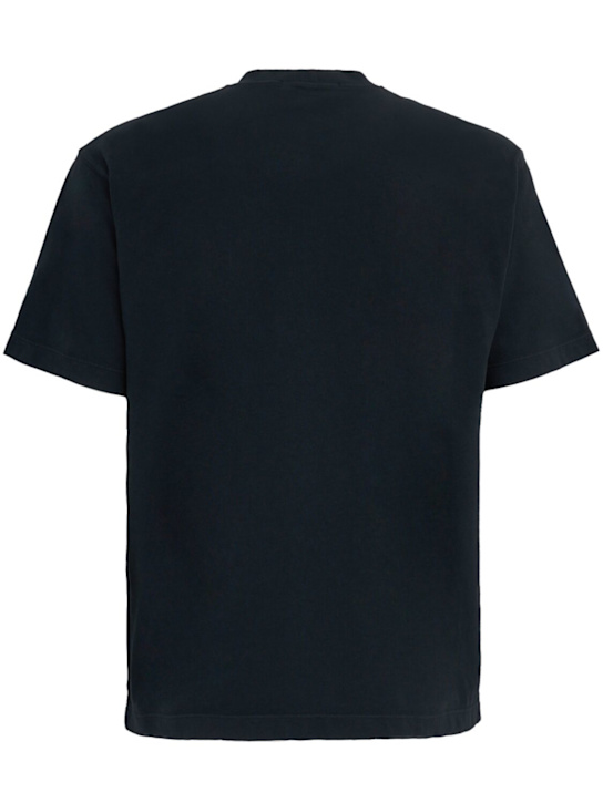 Stone Island: Logo patch cotton t-shirt