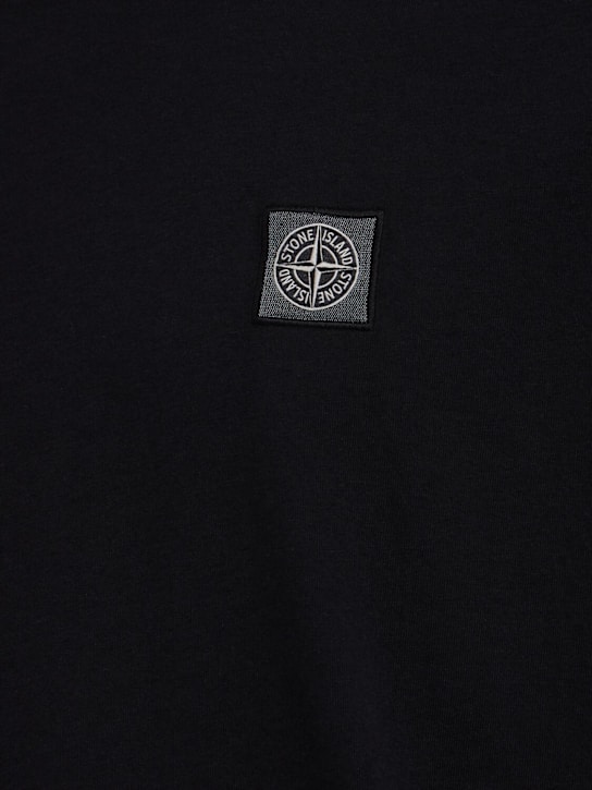 Stone Island: Logo patch cotton t-shirt
