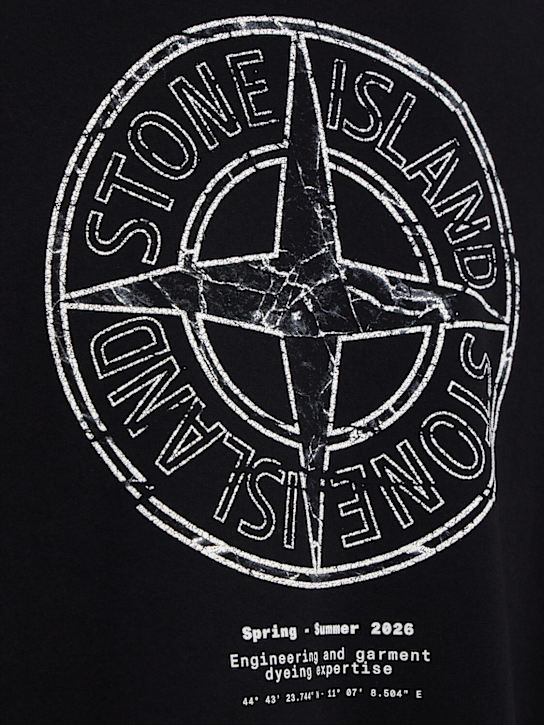 Stone Island: Logo cotton t-shirt