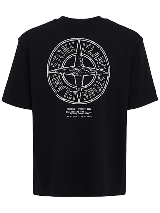 Stone Island: Logo cotton t-shirt