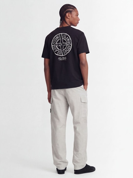 Stone Island - Logo cotton t-shirt