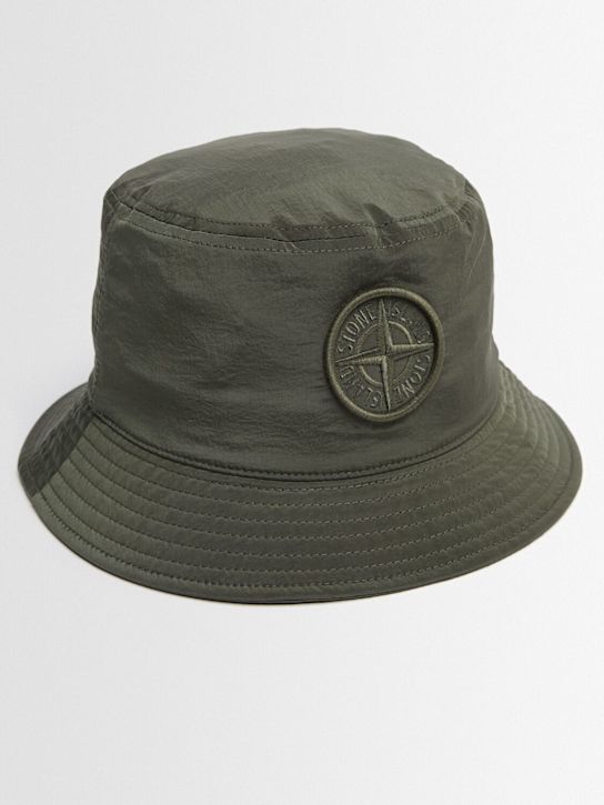 Stone Island - Logo nylon bucket hat