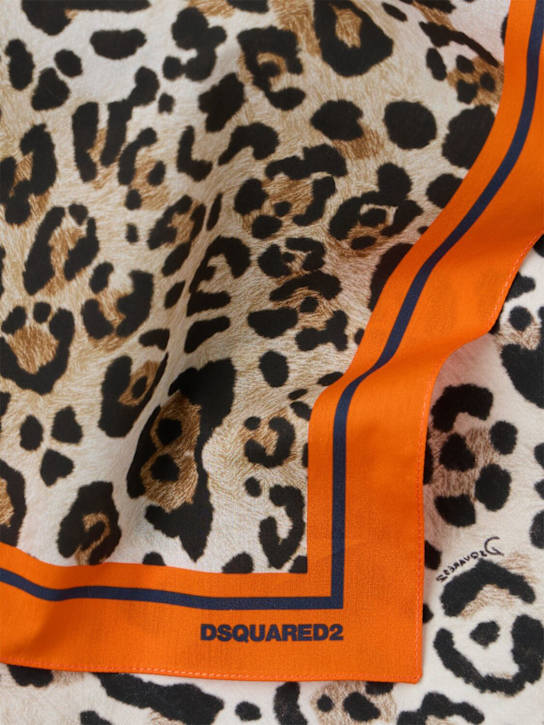 Dsquared2 - Wild2 leopard print cotton scarf