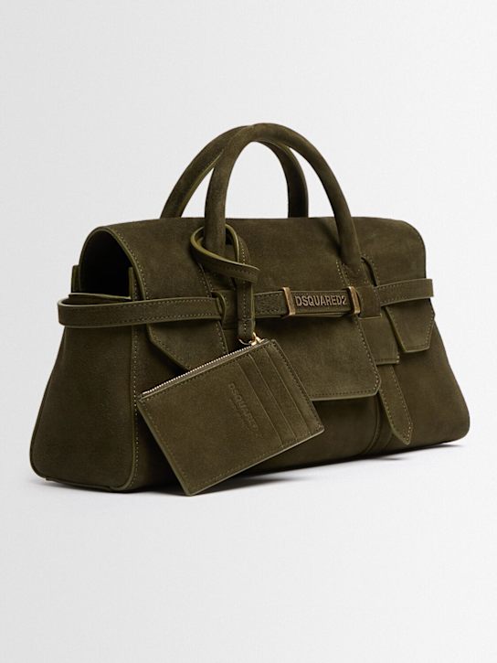 Dsquared2: Twin Utility suede shoulder bag