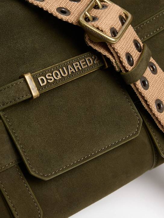 Dsquared2: Twin Utility suede shoulder bag