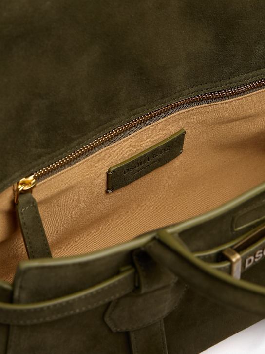 Dsquared2: Twin Utility suede shoulder bag